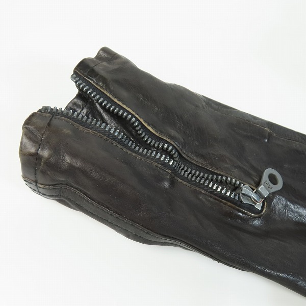 実際に弊社で買取させて頂いたBACKLASH/バックラッシュ カーフタンニン ダブルライダース/1057-03/L(3)の画像 8枚目