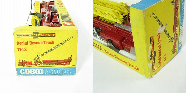 実際に弊社で買取させて頂いたCORGI MAJOR/コーギーメジャー AMERICAN LAFRANCE Aerial Rescue Truck/レスキュートラック/はしご車 1143 ミニカーの画像 9枚目