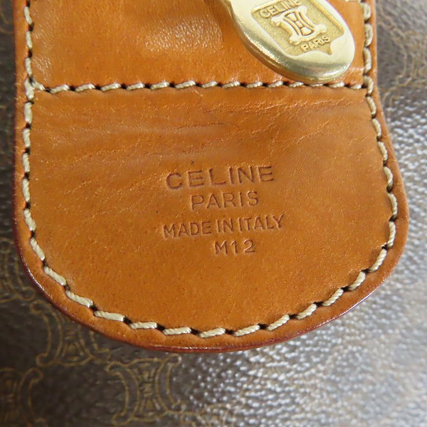 実際に弊社で買取させて頂いたCELINE/セリーヌ マカダム柄 ヴィンテージ ボストン ハンドバッグ M12の画像 5枚目