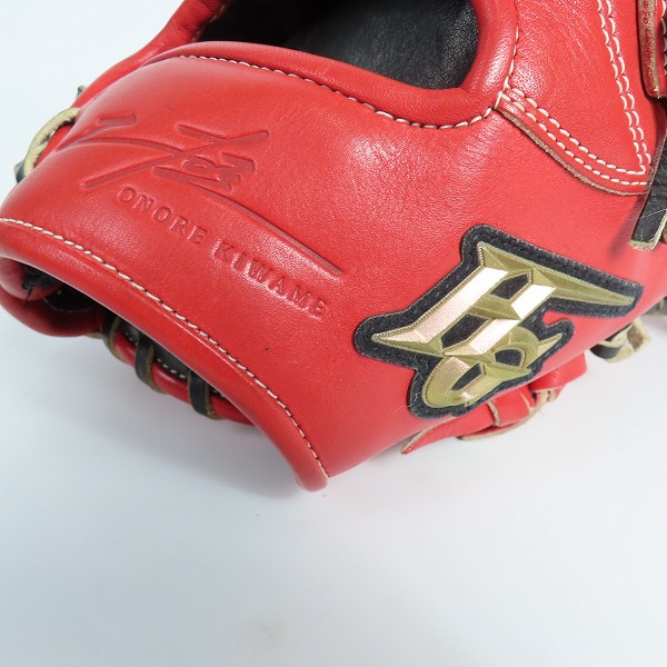 実際に弊社で買取させて頂いたHI-GOLD/ハイゴールド 己極シリーズ 軟式/内野手 右投げグローブ/OKG-7504の画像 6枚目