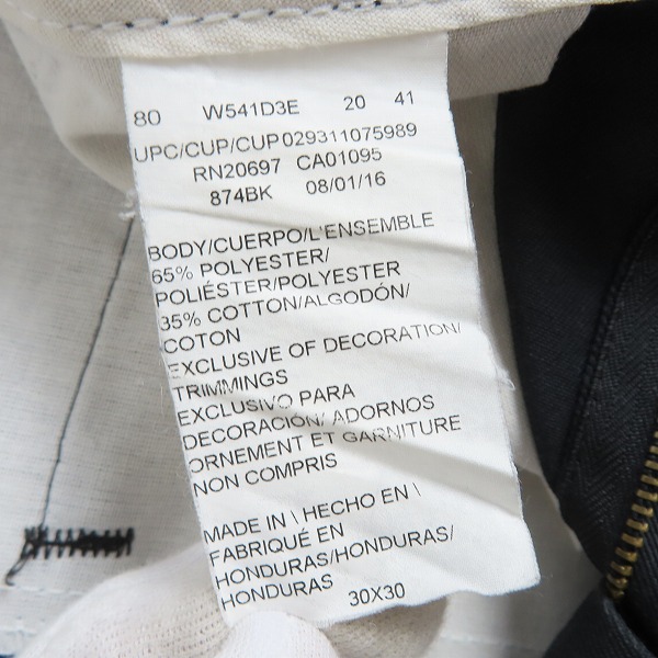 実際に弊社で買取させて頂いたDickies/ディッキーズ 874オリジナルフィット ワークパンツ/ブラック W30 L30の画像 3枚目