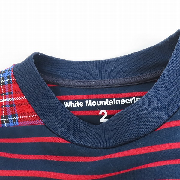 実際に弊社で買取させて頂いたWhite Mountaineering/ホワイトマウンテニアリング 20SS CHECK CONTRASTED T-SHIRT チェク Tシャツ WM2071518/2の画像 4枚目