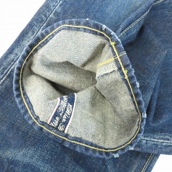 実際に弊社で買取させて頂いたWTAPS/ダブルタップス デニム パンツ ヴィンテージ加工 インディゴ 092LTDT-PTM02/Sの画像 9枚目