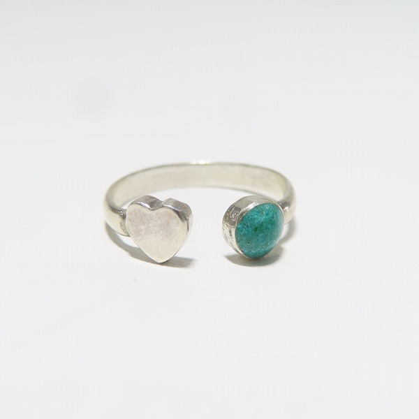 実際に弊社で買取させて頂いたHOLLYWOOD RANCH MARKET/ハリウッドランチマーケット ハート ストーンリング 8.5号の画像 1枚目