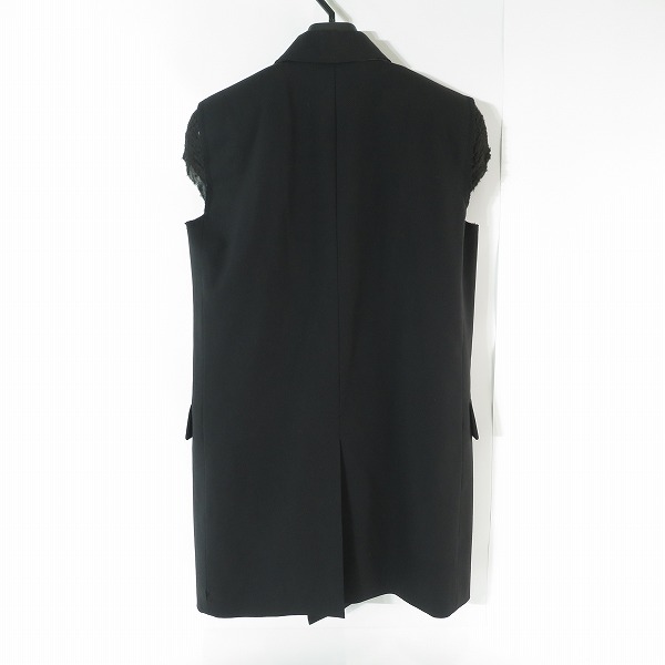 実際に弊社で買取させて頂いたRick Owens/リックオウエンス 18SS カットオフノースリーブテーラードジャケット RR18S5725 ZL/46の画像 1枚目