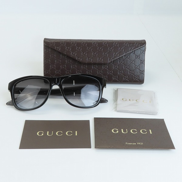 実際に弊社で買取させて頂いたGUCCI/グッチ GUCCI/グッチ BIO BASED ウェリントン サングラス GG3709/S の画像 9枚目