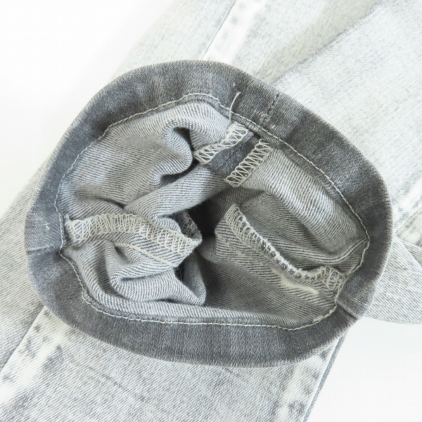実際に弊社で買取させて頂いたJULIUS/ユリウス 23SS 10.5oz ストレッチデニム ガスマスク ウォッシュ スキニーパンツ 819PAM5-PL/1の画像 9枚目