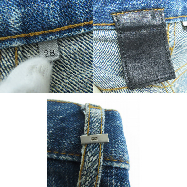 実際に弊社で買取させて頂いたDIOR HOMME/ディオールオム 06AW エディ・スリマン期 爪痕ウォッシュドデニムパンツ 6HH1011522/28 の画像 3枚目