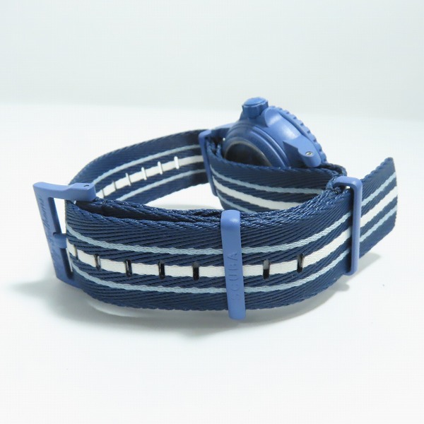 実際に弊社で買取させて頂いた【保証期間内】blancpain×swatch/ブランパン×スウォッチ ATLANTIC OCEAN ダイバーズウォッチ SO35A100の画像 2枚目