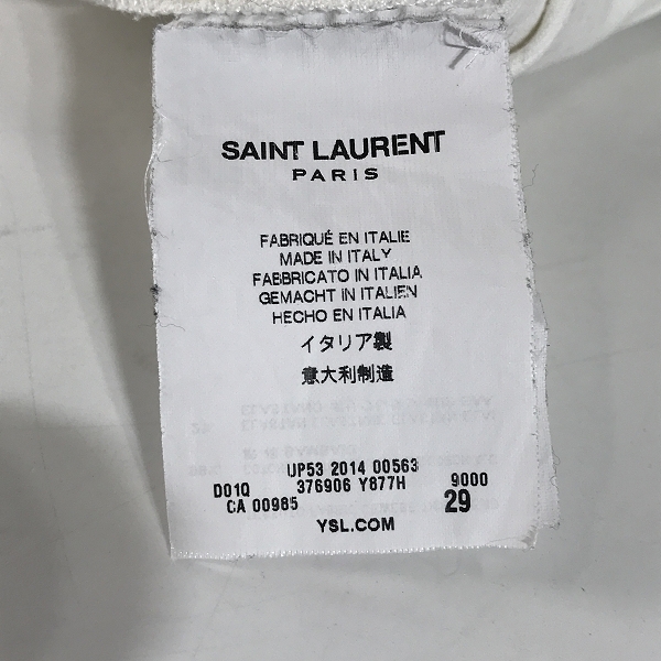 実際に弊社で買取させて頂いたSAINT LAURENT PARIS/サンローランパリ 16SS スキニーパンツ 376906 Y877H/29の画像 4枚目