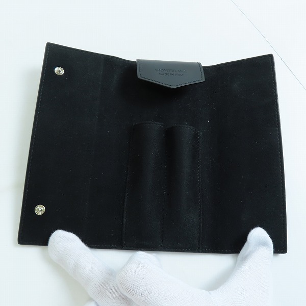 実際に弊社で買取させて頂いたMONTBLANC/モンブラン 三つ折り スナップボタン レザー ペンケース の画像 3枚目