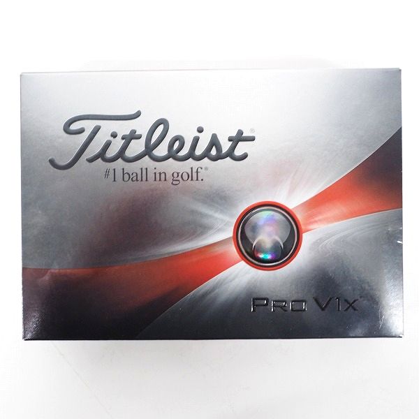 実際に弊社で買取させて頂いた【未使用/オウンネーム】Titleist/タイトリスト PRO V1x ゴルフボール ホワイト 1ダースの画像 2枚目