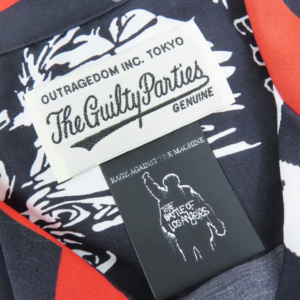 実際に弊社で買取させて頂いた【未使用】WACKO MARIA/ワコマリア レイジ アゲインスト ザ マシーン 20SS アロハシャツ RATM-WM-HI01/Sの画像 2枚目