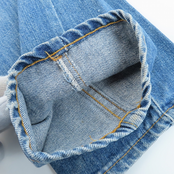 実際に弊社で買取させて頂いたLEVIS/リーバイス 606 ビッグE オレンジタブ 刻印8 TALON/タロンジップ/ヴィンテージ デニムパンツの画像 9枚目
