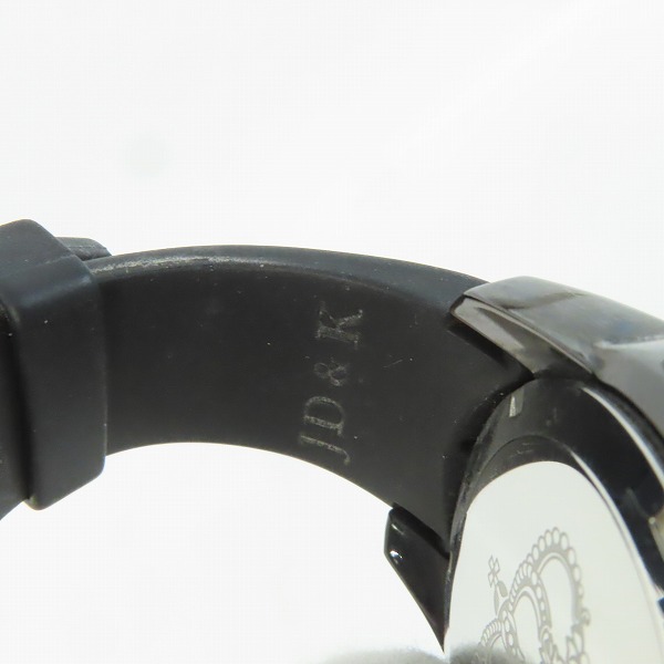 実際に弊社で買取させて頂いたJustin Davis×清春/ジャスティンデイビス×キヨハル コラボ クロノグラフ ラバーバンド 腕時計【動作未確認】 の画像 5枚目