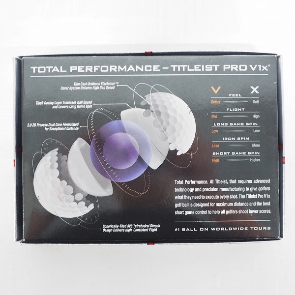 実際に弊社で買取させて頂いた【未使用】Titleist/タイトリスト PRO V1x ゴルフボール ホワイト 1ダース の画像 4枚目