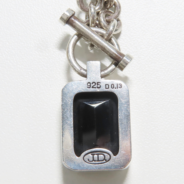 実際に弊社で買取させて頂いたJustin Davis/ジャスティンデイビス ONYX SQUARE STONE NECKLACE エミネム ネックレス SNJ115の画像 2枚目
