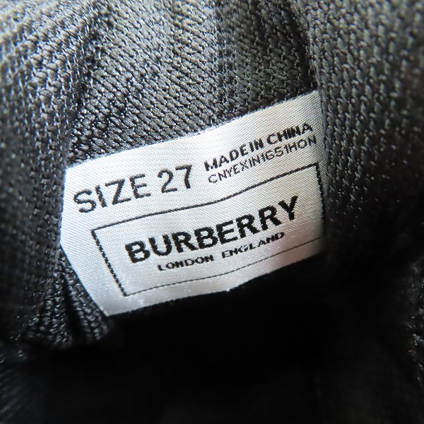 実際に弊社で買取させて頂いたBURBERRY LONDON ENGLAND/バーバリー ロンドン イングランド スニーカー/EU27の画像 5枚目