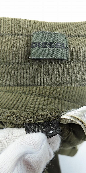 実際に弊社で買取させて頂いたDIESEL/ディーゼル ロゴワッペン スウェットパンツ/Lの画像 2枚目