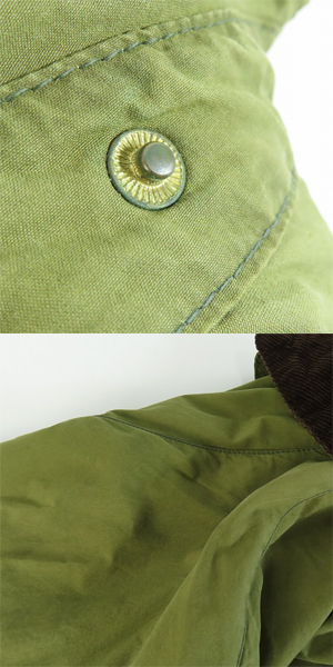 実際に弊社で買取させて頂いたBarbour/バブアー 80s ヴィンテージ 2ワラント BEDALE ビデイル オイルドジャケット /44の画像 9枚目