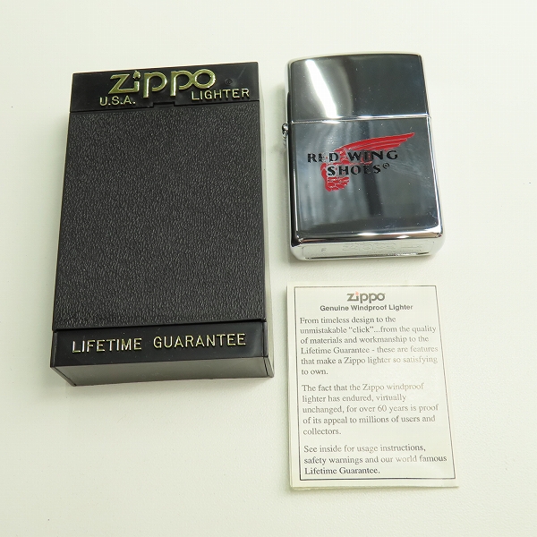 実際に弊社で買取させて頂いたZIPPO/ジッポー REDWING/レッドウィング ロゴ 98年製の画像 4枚目