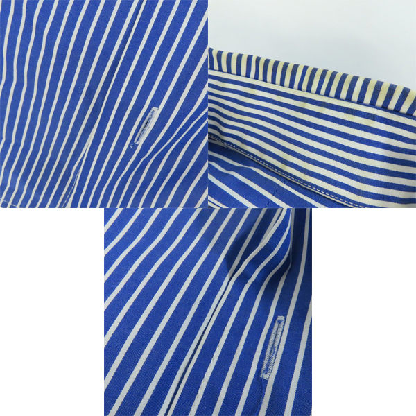 実際に弊社で買取させて頂いたMaison MIHARA YASUHIRO/ミハラヤスヒロ 22SS ダブル レイヤード ストライプ シャツ/ドッキング ジャケット A08SH078/46の画像 9枚目