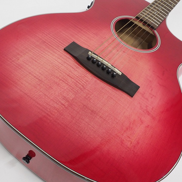 実際に弊社で買取させて頂いた★【難有り】Aria Dreadnought/アリア ドレッドノート AF107CE エレアコ/アコースティックギター ソフトケース付の画像 6枚目