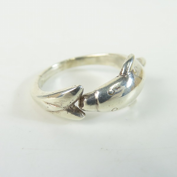 実際に弊社で買取させて頂いたHOLLYWOOD RANCH MARKET/ハリウッドランチマーケット ドルフィン/イルカ リング 22号の画像 1枚目