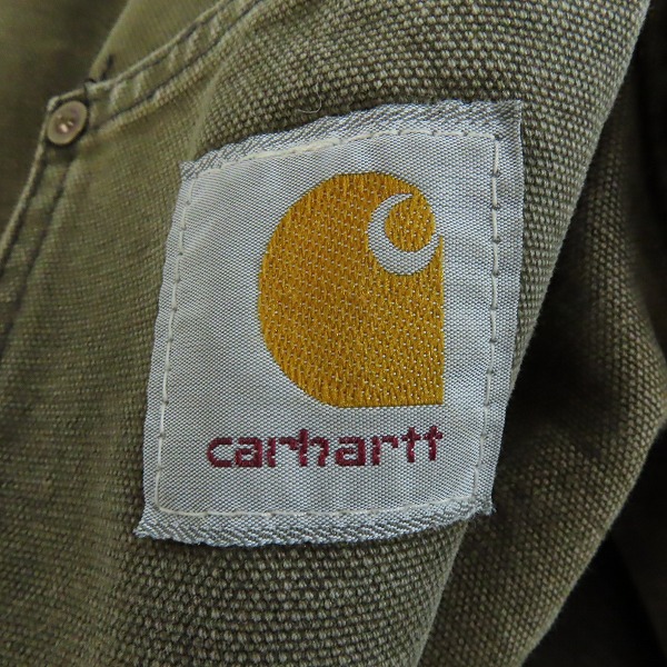 実際に弊社で買取させて頂いたCarhartt/カーハート カバーオール ダックジャケット ワークジャケット Mの画像 3枚目