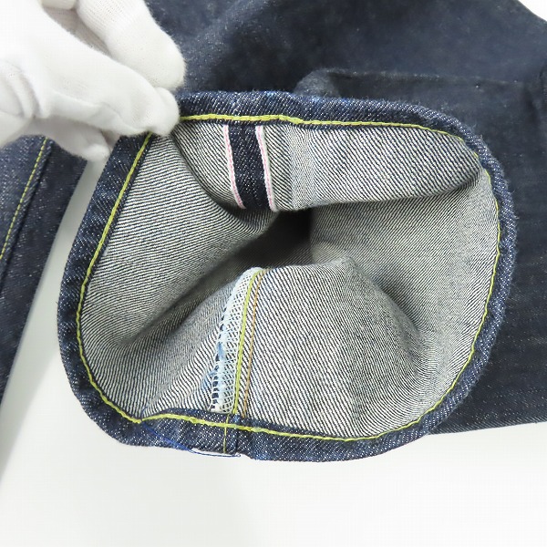 実際に弊社で買取させて頂いたSUGAR CANE/シュガーケーン Lot.1947 ボタンフライ デニムパンツ SC41947 W32L34の画像 3枚目