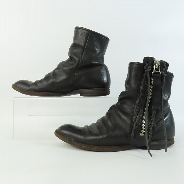 実際に弊社で買取させて頂いたMIHARAYASUHIRO/ミハラヤスヒロ レースアップ レザーブーツ/25.5の画像 3枚目