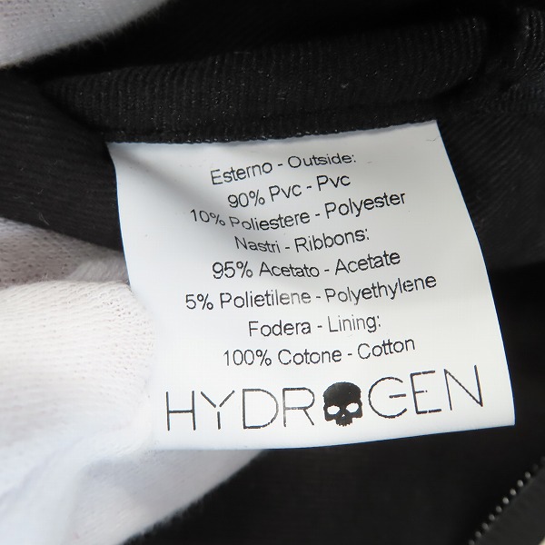 実際に弊社で買取させて頂いたHYDROGEN/ハイドロゲン COLLEGE TATTOO/カレッジ タトゥー スカル  PVC クラッチバッグの画像 5枚目