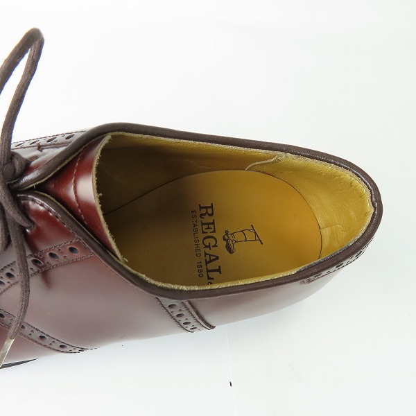 実際に弊社で買取させて頂いたREGAL/リーガル プレーントゥ シューズ JB35/24.5の画像 4枚目