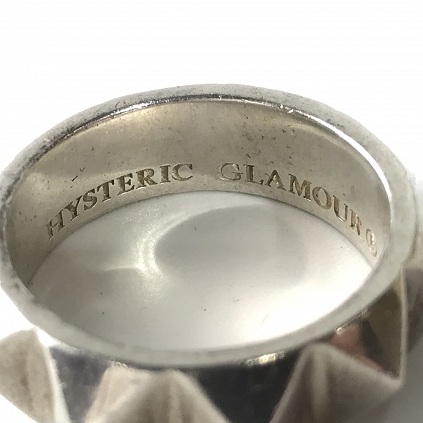 実際に弊社で買取させて頂いたHYSTERIC GLAMOUR/ヒステリックグラマー HYSTERICS シルバー925 スタッズリング 18号の画像 6枚目