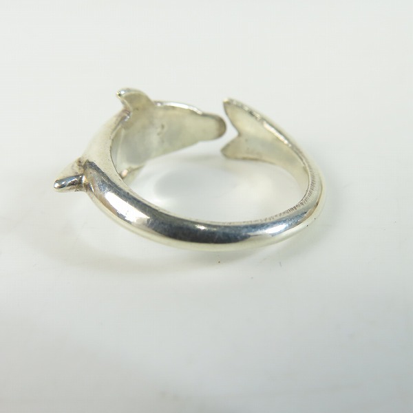 実際に弊社で買取させて頂いたHOLLYWOOD RANCH MARKET/ハリウッドランチマーケット ドルフィン/イルカ リング 20号の画像 4枚目