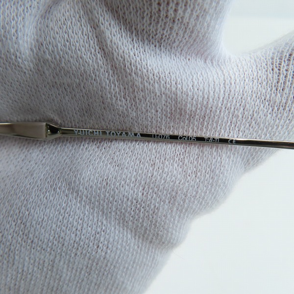 実際に弊社で買取させて頂いたYUICHI TOYAMA/ユウイチ トヤマ Sarah メガネフレーム/アイウェア U-076 col.05の画像 5枚目