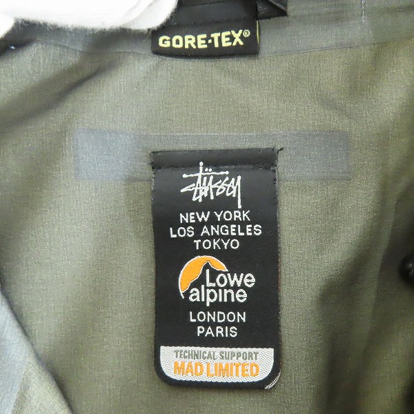 実際に弊社で買取させて頂いたSTUSSY×Lowe alpine/ステューシー× ロウアルパイン GORE-TEX マウンテンパーカー LSM12001STY/Mの画像 2枚目