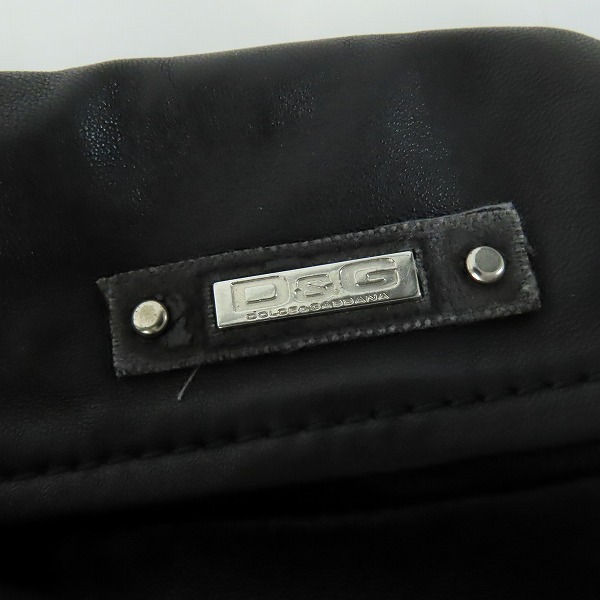 実際に弊社で買取させて頂いたDOLCE&GABBANA /ドルチェ&ガッバーナ 08-09AW TELDH レザージャケット RB0250 50の画像 7枚目