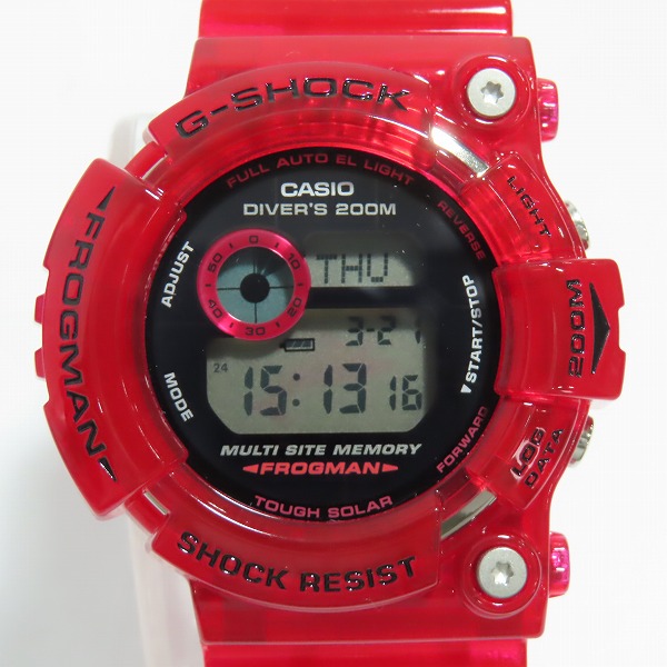 実際に弊社で買取させて頂いたG-SHOCK/Gショック FROGMAN フロッグマン 第3回 イルクジ キャンディーレッド GW-203K-4JRの画像 1枚目