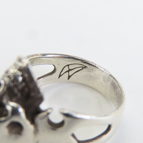 実際に弊社で買取させて頂いたCRAZY PIG/クレイジーピッグ カッタウェイ スカルリング 17号の画像 6枚目