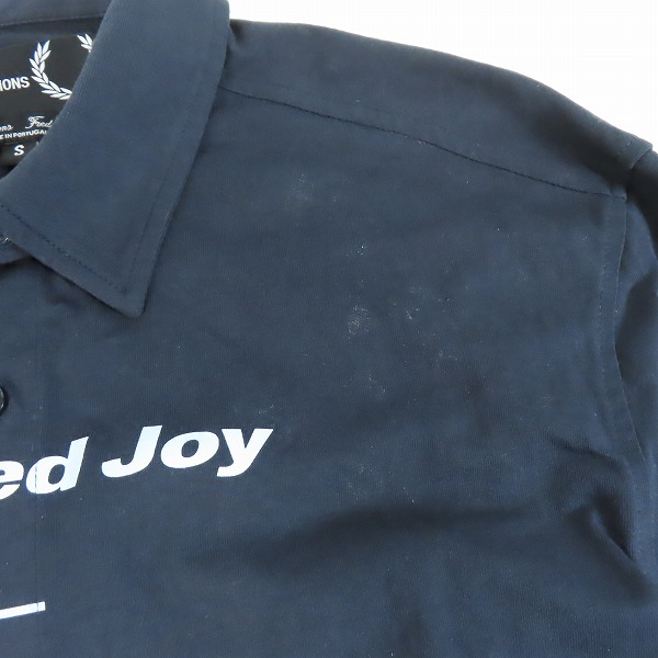 実際に弊社で買取させて頂いたFRED PERRY×RAF SIMONS/フレッドペリー×ラフシモンズ Printed Jersey Shirt 長袖シャツ/Sの画像 6枚目