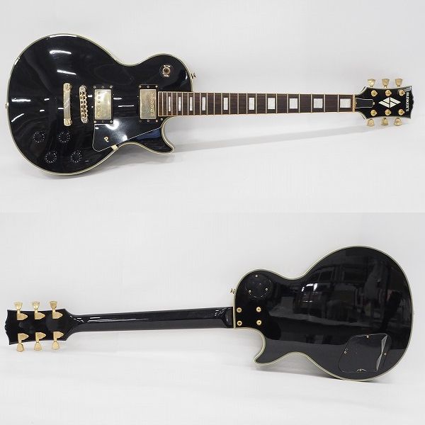 実際に弊社で買取させて頂いた★【弦無し】BUSKER'S/バスカーズ レスポールカスタムType ブラック エレキギターの画像 1枚目