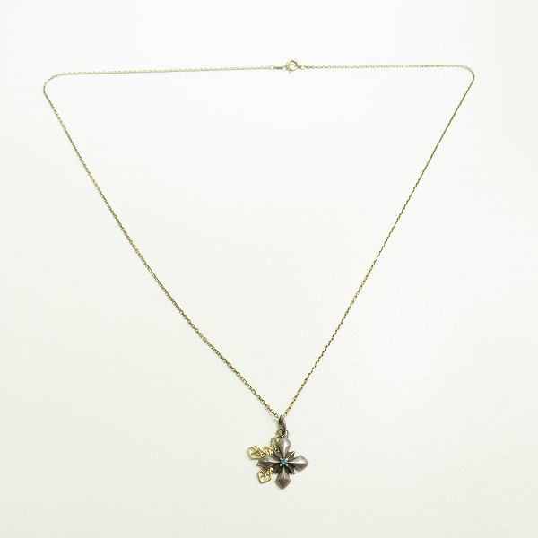 実際に弊社で買取させて頂いたDEAL DESIGN/ディールデザイン 2018 X'MAS LIMITED/2018年クリスマス限定 クロス ネックレス w/ブルーダイヤの画像 7枚目