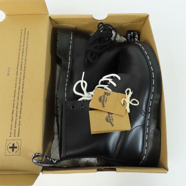 実際に弊社で買取させて頂いたDr.Martens/ドクターマーチン 8EYE/8ホール ブーツ ホワイトステッチ 1460 WS/UK7の画像 8枚目