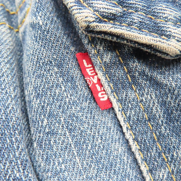 実際に弊社で買取させて頂いたLEVIS/リーバイス 71507XX/J02刻印/ビッグE デニムジャケット/Gジャン/38の画像 6枚目