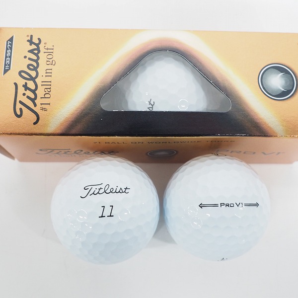 実際に弊社で買取させて頂いた【未使用】Titleist/タイトリスト PRO V1・VG3・TOUR SOFT ゴルフボール ホワイト 計15個/5スリーブの画像 2枚目