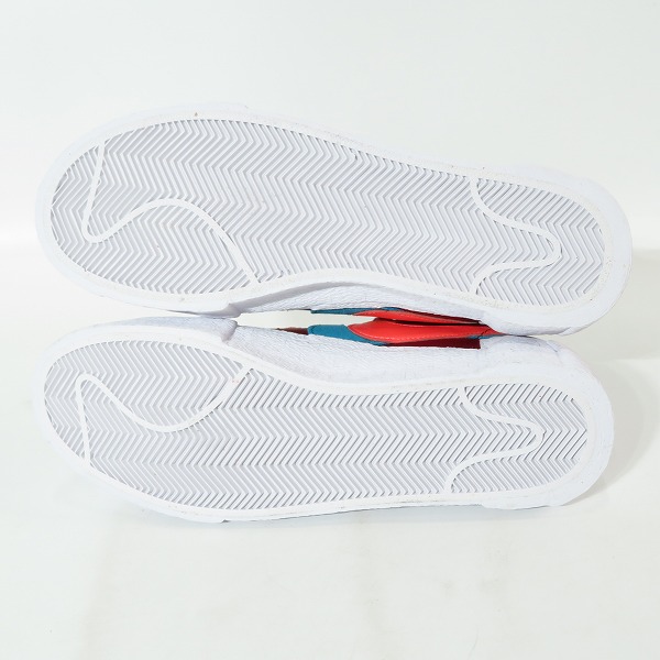 実際に弊社で買取させて頂いた【未使用】NIKE×SACAI×KAWS/ナイキ×サカイ×カウズ BLAZER LOW Team Red DM7901-600/26.5の画像 2枚目