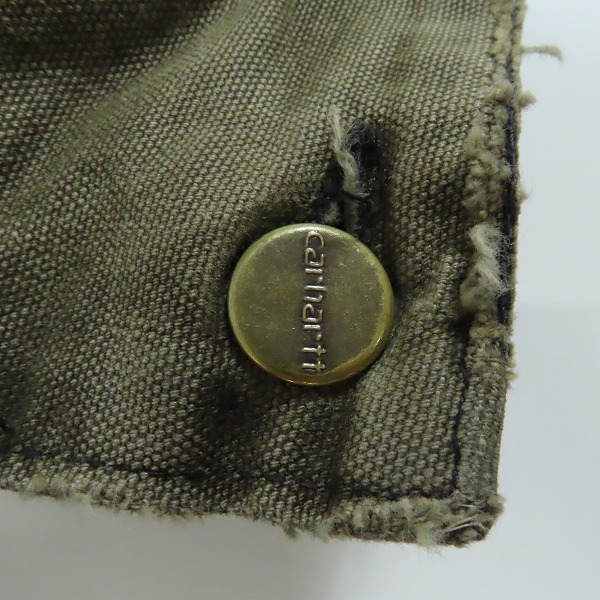 実際に弊社で買取させて頂いたCarhartt/カーハート カバーオール ダックジャケット ワークジャケット Mの画像 6枚目