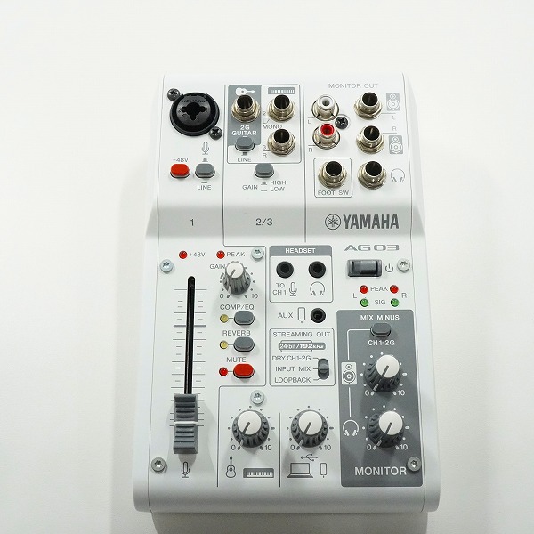 実際に弊社で買取させて頂いたYAMAHA/ヤマハ AG03 MK2 ライブストリーミングミキサー 通電確認済みの画像 1枚目