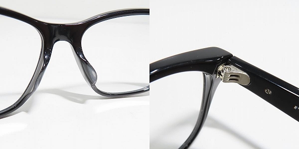 実際に弊社で買取させて頂いたPRADA JOURNAL/プラダ ジャーナル メガネフレーム アイウェア VPR04T-F/ブラックの画像 4枚目